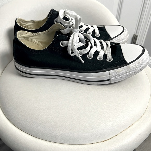 Converse Chuck Taylor All Star Double Tongue Black Iris Purple Lo Top - Picture 3 of 8